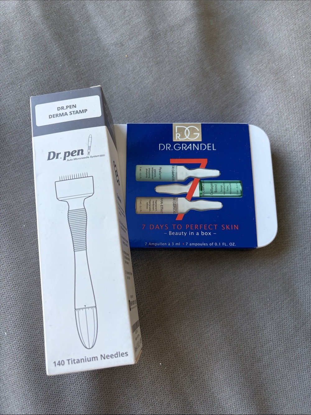 Dr. Pen and Derma Stamp with Dr. Grandel 7-Day Ampoule Set –